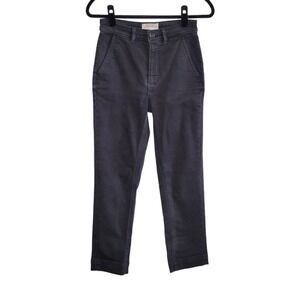 Everlane The Slim-Leg Crop High-Rise Denim Jeans Washed Black Women's Size 2